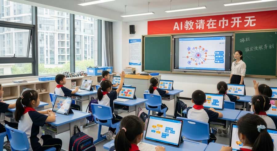 চীনের রাজধানী বেইজিং-এ AI শিক্ষা এখন বাধ্যতামূলক: প্রাইমারি স্কুল থেকেই শুরু